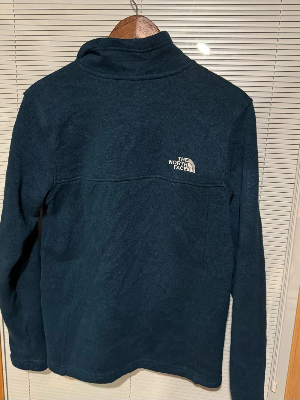 The North Face Men's Dark Blue 1/4-Zip Fleece Pullover